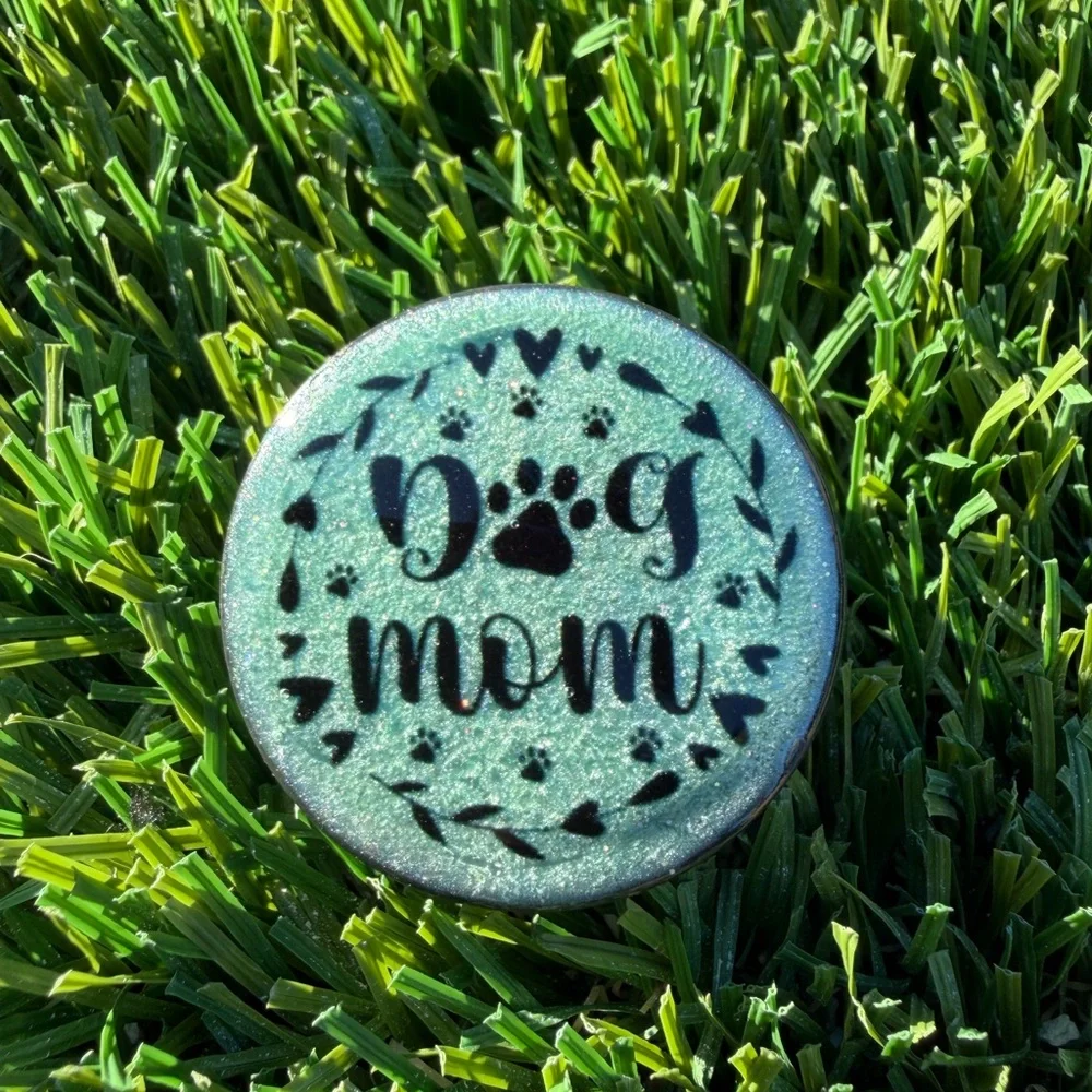 Dog Mom Mint Green Phone Grip